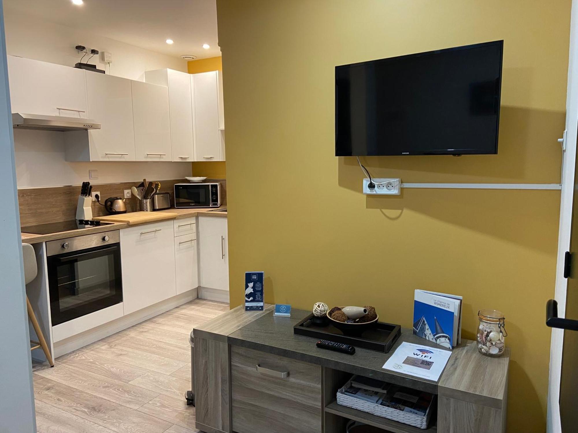 "Appartement Sur Digue" Proche De La Plage Avec Wifi 위머로우 외부 사진